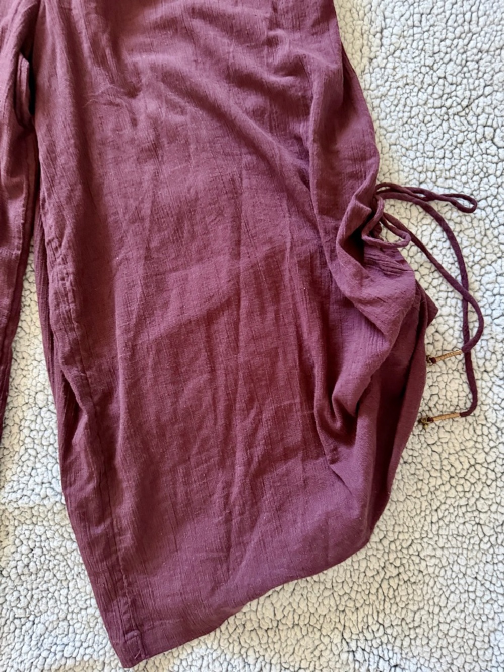 Free People - Bohemian Style Burgundy Halter Romper - Picture 6 of 10